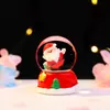 Producto nuevo transfronterizo con temática de dibujos animados: una bola de cristal navideña redonda con luces, perfecta como regalo festivo, adorno de escritorio y pieza decorativa