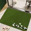 Tapete Fresco para Piso de Banheiro, Tapete de Entrada de Banheiro, Tapete Absorvente de Lama Diatomácea, Tapete Antiderrapante para Lavabo, Peça Única Drop Shipping