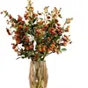 Flor artificial de rosa única estilo nórdico, disponible en stock, adecuada para accesorios de fotografía de bodas y decoración de hoteles de lujo ligero.