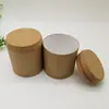 Tubo de Papel para Embalagem de Cosméticos Rolha Sintética em T Grande Rolha Composta Tampa Natural Feita Sob Medida Fornecedor Fabricante