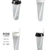 Pajitas Biodegradables de PLA, Pajitas Desechables Biodegradables Ecológicas para Té de Burbujas, Gruesas y Resistentes al Calor, Pajitas Grandes de 23 cm