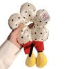 Mickey Flor Ola Punto Trasero Colon Cabello Anillo Cuerda para el Pelo de Bola Atada para Mujer Sentido de Alta Gama Accesorios para el Cabello de Correa de Princesa