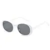 Óculos de Sol com Armação Pequena Personalizados para Mulheres Irmã Cool Nova Armação Oval Moda Hip Hop Óculos Vermelhos Óculos Femininos Tendência Europeus e Americanos