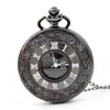 Relojes de Bolsillo de Cuarzo al por Mayor, Relojes de Bolsillo Huecos Romanos Vintage Rústicos, Accesorios de Vestir Unisex Relojes de Cuarzo