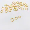 Anéis Abertos e Fechados Banhados a Prata S925 com Ouro 24K Acessórios para Pulseira Colar DIY Anéis Redondos que Preservam a Cor Materiais para Joias Artesanais
