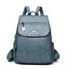 Mochila Feminina Vintage Versátil Nova Grande Capacidade Casual Bolsa de Ombro Moda Bolsa de Luxo Atacado