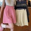 Pantalones cortos holgados de verano, estilo americano, de color liso, de secado rápido, cómodos, transpirables, ligeros, deportivos, informales, de pierna ancha.
