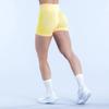 Explosões Transfronteiriças Shorts de Fitness Sem Costura Cintura Alta Plissados no Quadril Alta Elasticidade Esportes Corrida Ciclismo Fitness Yoga Shorts