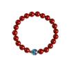 Pulsera para Mujer Original Hecha a Mano Hongyun Zhu Shishunyi Arena Dorada Púrpura con Bola de Transferencia de Loto Azul Quemado Año del Dragón Benmingnian