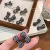 Pinza para el Cabello de Lazo Completo de Diamantes de Alta Gama para Mujer, Pinza para Flequillo Lateral, Pasador Elegante, Pinza Mini de Pato, Nuevo