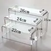 Prateleira de Armazenamento em Acrílico, Sapateira Transparente, Suporte para Sapatos, Rack de Acrílico Curvado Espessado em Forma de U para Exibição