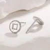 Pendientes de Moneda de Cobre con Hielo Triturado de Nuevo Estilo para Mujer, Pendientes Retro de Alto Nivel de Nuevo Estilo Chino, Pendientes Elegantes y Exquisitos de Nicho para Mujer