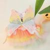 Ropa para Perros Verano Delgada Vestido de Princesa para Gato Alas de Mariposa Arcoíris Falda Tutú de Colores Perros Pequeños Falda de Teddy