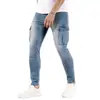 Aliexpress 2026 Verão Jeans Masculino Hip-Hop Versátil Slim Fit Estilo de Rua Americano Apertado Calça Casual em Estoque