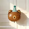 Globos de Aluminio con Animales de Dibujos Animados Lindos para Fotos de Fiesta, Decoración de Escena de Cumpleaños de Circo para Bebés y Niños
