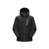 Chaqueta Casual con Capucha de Primavera para Hombre, Impermeable, Resistente a Manchas, Resistente al Aceite, Elegante y con Textura, Chaqueta Ligera para Senderismo al Aire Libre