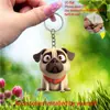 Ornamentos Pendentes Criativos Fofos de Cachorro em Acrílico Transfronteiriços Acessórios para Carro Decoração de Interior Pingentes para Carro