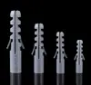 Tubo de Expansión de Plástico PP Gris Tornillo de Expansión con Forma de Pez Tapón Ancla de Expansión M8M10M12 Tapón de Clavo Meigu