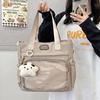 Bolsa Transparente com Alça de Ombro Cruzada Estilo Japonês Estilo Acadêmico Bolsa Menina Suave Grande Capacidade Bolsa de Ombro