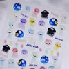 Lindas Pegatinas para Uñas de Medusa Jelly con Adhesivo Trasero, Adorables Pegatinas de Animales Jelly para Arte de Uñas DIY Accesorios Modelo Sl