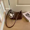Bolso de axila minimalista de color liso muy elegante, bolso cruzado único y moderno para el trabajo y los desplazamientos, bolso de hombro casual y chic
