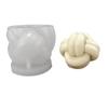 Ren Shan Bola de Lã Enrolada de Segunda Linha Vela Perfumada Molde de Silicone DIY Bola de Lã Enrolada Vela Molde de Gesso