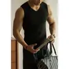 Chaleco Térmico de Mezcla de Seda Estilo Old Money para Hombre, Nuevo Modelo Otoño 2026, Forrado de Polar, Generador de Calor, Chaleco de Ropa Interior