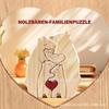 Rompecabezas Redondo de Madera Transfronterizo Popular de Amazon Set de Oso Madre e Hijo Adornos Artesanales
