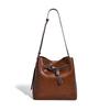 Bolsas para Mulheres 2025 Nova Moda Versátil Bolsa Saco de Balde de Alta Qualidade Bolsa de Axila de Nicho de Grande Capacidade Bolsa de Ombro Único Transversal