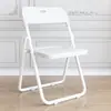 Silla Plegable para el Hogar Taburete Simple Silla con Respaldo Silla Portátil de Oficina Silla de Conferencia Silla de Computadora Silla de Comedor Silla de Dormitorio