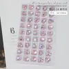 10mm Celebridad de Internet Explosiones Uña Punta Inferior Corazón Diamante Lujo Cristal Corazón de Melocotón Uña Amor Diamante Armadura Nupcial Joyería