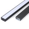 Lámpara lineal con ranura de aluminio y tira LED de 20 pulgadas de ancho, carcasa de barra de luz rígida de aluminio, perfil de aluminio para lámpara lineal con ranura de aleación de aluminio.