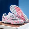 Zapatos de fútbol de caña alta transfronterizos para niños y niñas, zapatillas de entrenamiento con tacos para adultos, zapatos deportivos profesionales transpirables antideslizantes con tacos largos