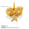 Estilo Resort Costero Transfronterizo Europeo y Americano Delfín Dorado, Estrella de Mar, Perla y Concha Colgantes, Accesorios de Joyería Versátiles para DIY