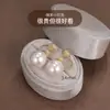 Clip de Oreja de Perla Shijia Mismo Estilo Fiebre Sin Perforaciones Pendientes de Espiral para Mosquitos Femeninos Joyería de Oreja de Nicho Pendientes de Gama Alta