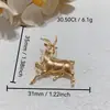 Colección de Año Nuevo 2026: Broche de Cordero del Zodiaco Dorado, un pasador elegante y con estilo para mujer, perfecto como accesorio o regalo de Año Nuevo