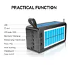 Sing-E Zqs-T01 Altavoz Bluetooth Portátil para Exteriores con Carga Solar, Batería de Larga Duración y Función de Linterna