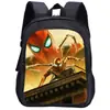 Mochila Escolar para Jardim de Infância Homem-Aranha Homem Aranha Estampa de Personagem One Piece Mochila Infantil 13 polegadas Atacado Transfronteiriço