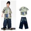 Ropa de Hip-Hop para Actuación Infantil, Ropa de Hip-Hop Moderna Genial y Atractiva para Niños, Ropa de Hip-Hop para Niños, Ropa de Jazz para Actuación de Niñas