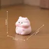 Figura de cerdito regordete que brilla en la oscuridad, decoración DIY para casa de muñecas, accesorio colgante de bolsa sorpresa, adorno de paisaje en miniatura para escritorio