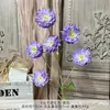 Flores Artificiais de Peônia de 6 Camadas para Decoração de Corredor de Casamento, Flores para Decoração de Salão de Casamento, Flores Artificiais de Plástico Arranjo de Flores DIY