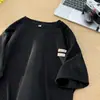 Camiseta de Manga Corta Transpirable de Seda de Hielo con Estampado de Hueso de Serpiente para Hombre y Mujer Verano Holgada Sencilla Versátil Camiseta Básica de Base