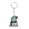 Llavero de Muñeco de Nieve Navideño Accesorios para Mochila Goma Suave de PVC Pequeños Accesorios de Regalo Colgante Personalizado DIY Colgante