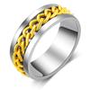 Anillo de Joyería de Puesto Callejero Anillo Giratorio de Tapa de Botella de Cerveza para Hombre Anillo Giratorio de Acero de Titanio Anillo Giratorio