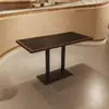 Cadeiras de jantar de ratã trançado minimalistas feitas sob medida, conjuntos de mesa e cadeira para restaurantes de chá e restaurantes ocidentais, assentos de cabine comerciais para cafés e sofás