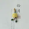 Jade Natural, Calcedonia, Cera de Abeja Colgante Pequeño Pulsera DIY Pulsera de Amuletos Pequeños Accesorio Joyería Hecha a Mano Transmisión en Vivo