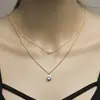 Exquisito collar de circonita nueva cadena de clavícula elegante para mujer colgante de diamante de moda estilo europeo y americano joyería de comercio exterior