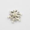 Directo de fábrica 27mm pedrería de cristal copo de nieve accesorios de joyería DIY ropa accesorios para el cabello horquilla disco hebilla de diamante