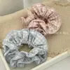 Scrunchie de Morango Xadrez Fresco e Simples Estilo Coreano, Elástico Doce em Formato de Cintura, Cordão para Coque, Elástico para Rabo de Cavalo, Flor de Cabelo