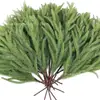Venda Quente Transfronteiriça Pinheiro de Norfolk Folhas de Pinheiro Artificiais de Borracha Macia Planta Verde Galhos de Pinheiro Falsos para Decoração de Casa de Natal